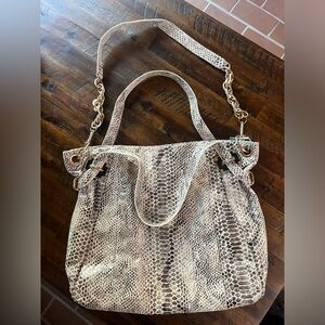 Elliott Lucca snakeskin purse